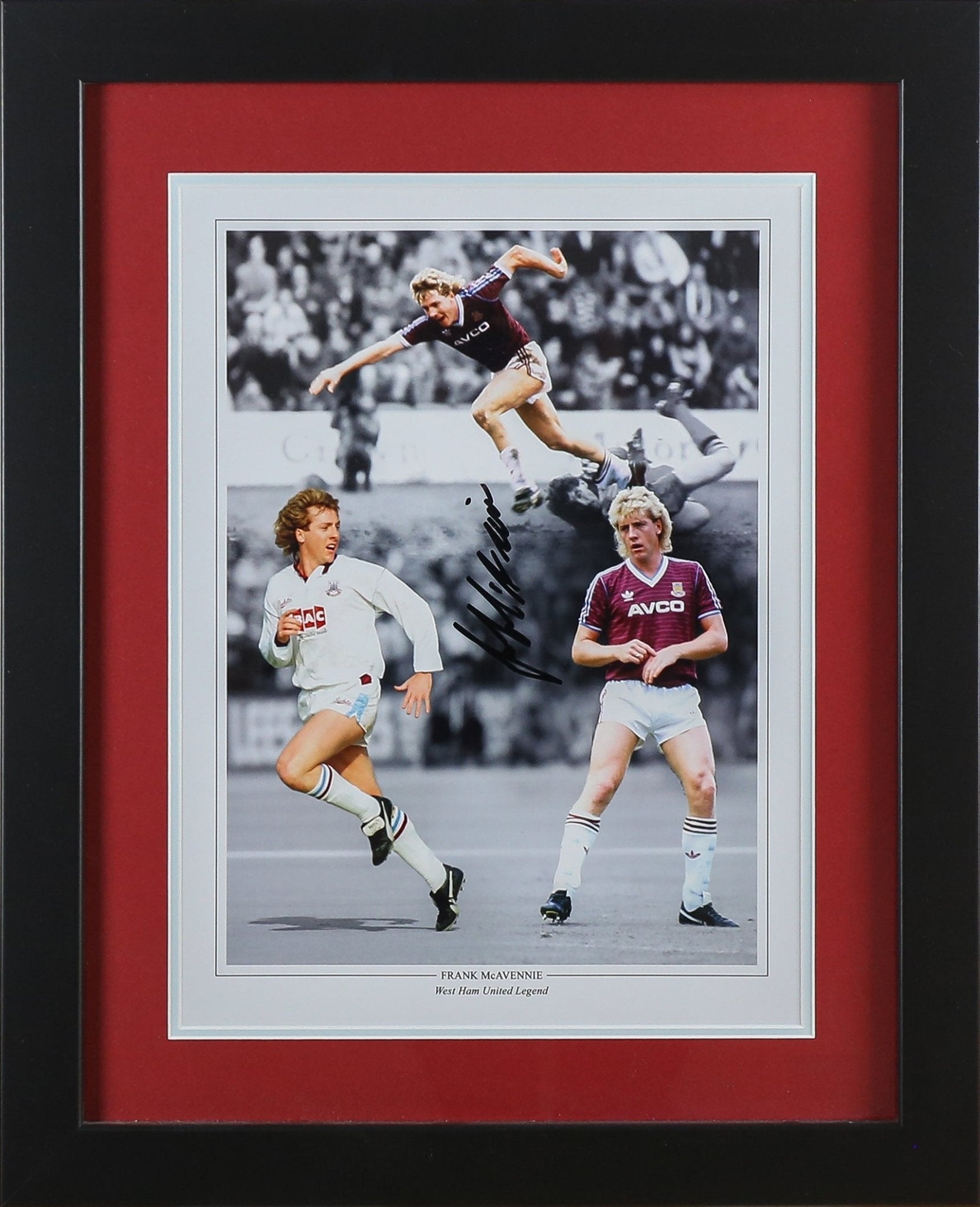 Frank McAvennie Signed 12x16 Photograph Framed - Memorabilia Framers Shop